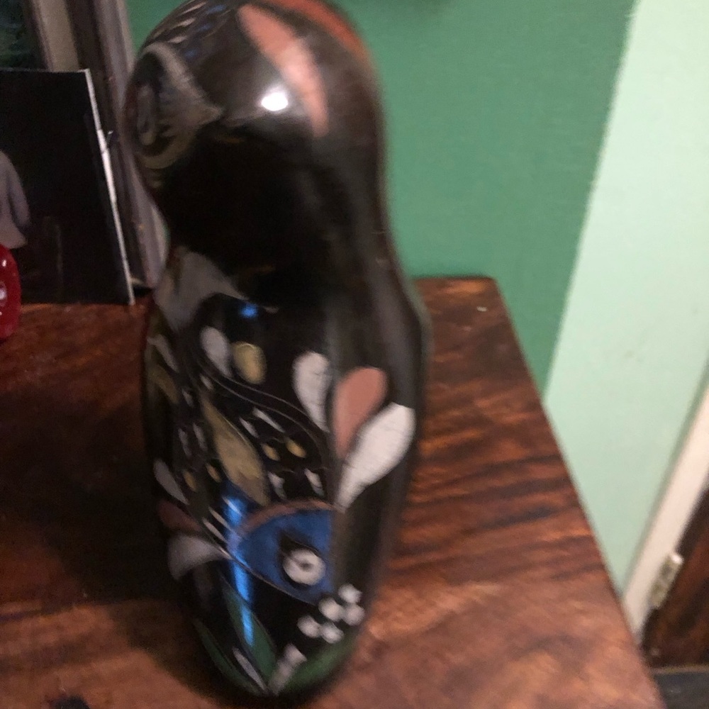 Brown owl figurine, tonala style and design